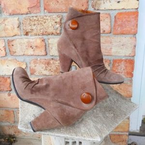 Rare Brown Born Crown Suede Boots